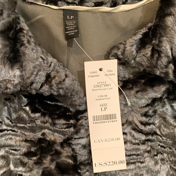 New With Tags WH | BM Dark Gray  Persian Cropped Coat-  LP - Picture 6 of 12